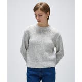 ライトグレー(911) | 【手洗い可】メランジドルマンクロップドニット | cloenc