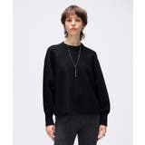 ブラック(019) | 【手洗い可】ドルマンロングリブニットプルオーバー | cloenc