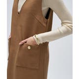 【手洗い可】メルトンジャージVネック ジャンパー スカート | cloenc | 詳細画像5 