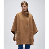 キャメルブラウン(041) | 【手洗い可】メルトンジャージケープコートコート | cloenc