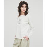 ライトグレー(011) | 【手洗い可】箔プリントロゴTシャツ | cloenc