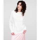 ホワイト(001) | 【マシンウォッシュ】フロッキーロゴスウェット | cloenc