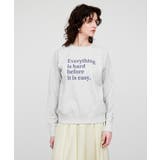 ライトグレー(011) | 【マシンウォッシュ】フロッキーロゴスウェット | cloenc