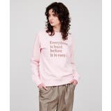 ライトピンク(070) | 【マシンウォッシュ】フロッキーロゴスウェット | cloenc