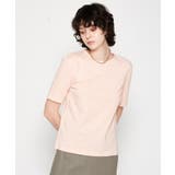 ライトピンク(070) | 【マシンウォッシュ】スリムTシャツ | cloenc