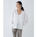 【手洗い可】スキッパーシャツブラウス | cloenc | 詳細画像3 