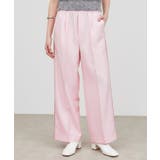 ライトピンク(070) | 【セットアップ／手洗い可】イージータックワイドパンツ | cloenc