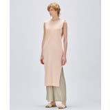 ライトピンク(070) | 【マシンウォッシュ】ロングカットソーワンピース | cloenc