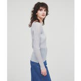 【手洗い可】シアーリブトップス | cloenc | 詳細画像8