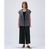 【セットアップ／手洗い可】リネンブレンドテーラードジレ | cloenc | 詳細画像19 