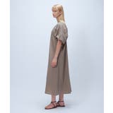 【手洗い可】ギャザーVネックワンピース | cloenc | 詳細画像4 