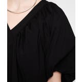 【手洗い可】ギャザーVネックワンピース | cloenc | 詳細画像13 