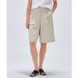 【セットアップ／手洗い可】リネンブレンドハーフパンツ | cloenc | 詳細画像7 