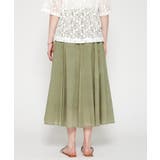 【手洗い可】コットンシアーフレアスカート | cloenc | 詳細画像12 