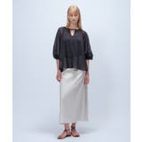 【手洗い可】コットンシフォンシアーブラウス | cloenc | 詳細画像8 