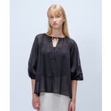 【手洗い可】コットンシフォンシアーブラウス | cloenc | 詳細画像9 