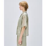 【セットアップ／手洗い可】ハーフスリーブシアージャケット | cloenc | 詳細画像6 