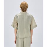 【セットアップ／手洗い可】ハーフスリーブシアージャケット | cloenc | 詳細画像7 
