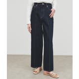 ブルー(093) | 【マシンウォッシュ】コットンデニムフレアパンツ | cloenc