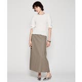 【手洗い可】リネンブレンドフレアスカート | cloenc | 詳細画像1 