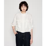 ホワイト(001) | 【手洗い可】メッシュジップブルゾン | cloenc