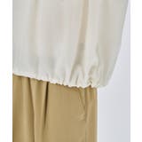 【手洗い可】ギャザーリボンブラウス | cloenc | 詳細画像7 