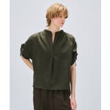 【手洗い可】スキッパーギャザーリボンブラウス | cloenc | 詳細画像15