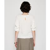 【マシンウォッシュ】ジャガードギャザープルオーバー | cloenc | 詳細画像3 