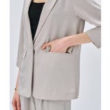 【セットアップ／手洗い可】ドライタッチハーフスリーブジャケット | cloenc | 詳細画像6 