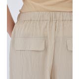 【セットアップ／手洗い可】ストライプイージーパンツ | cloenc | 詳細画像10 