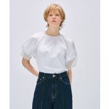 【手洗い可】シアーパフスリーブブラウス | cloenc | 詳細画像1 