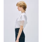 【手洗い可】シアーパフスリーブブラウス | cloenc | 詳細画像2 