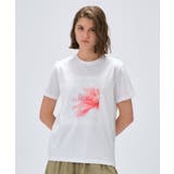 ホワイト(501) | 【手洗い可】ロゴプリントTシャツ | cloenc