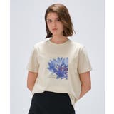 ライトベージュ(651) | 【手洗い可】ロゴプリントTシャツ | cloenc