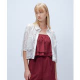 【手洗い可】ハーフスリーブレースポロトップス | cloenc | 詳細画像2 