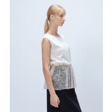 【マシンウォッシュ】レースペプラムカットソー | cloenc | 詳細画像3 