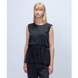 【マシンウォッシュ】レースペプラムカットソー | cloenc | 詳細画像12 