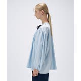 【マシンウォッシュ】リボンピンタックブラウス | cloenc | 詳細画像8 