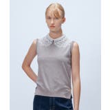 グレー(512) | 【手洗い可】2wayレース衿付きプルオーバー | cloenc