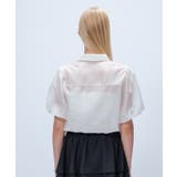 【手洗い可】シアーローンティアードブラウス | cloenc | 詳細画像4 