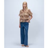 【手洗い可】シアーローンティアードブラウス | cloenc | 詳細画像7 