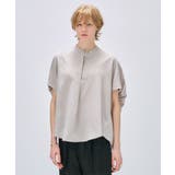 グレー(012) | 【セットアップ／手洗い可】ドライタッチバルーンフォルムブラウス | cloenc