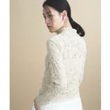 グレージュ(050) | 【着映え】レースハイネックカットソー 万能インナー | cloenc