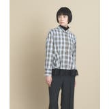 カーキ(227) | 【手洗い可】レースペプラムブラウス | cloenc