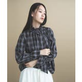 【2WAY/手洗い可】チェックボウタイブラウス | cloenc | 詳細画像19