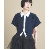 【手洗い可】バイカラーポロニット | cloenc | 詳細画像6