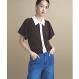 【手洗い可】バイカラーポロニット | cloenc | 詳細画像10