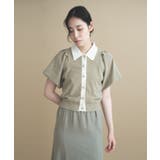 【手洗い可】バイカラーポロニット | cloenc | 詳細画像11