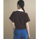 【手洗い可】バイカラーポロニット | cloenc | 詳細画像15