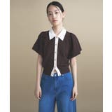 【手洗い可】バイカラーポロニット | cloenc | 詳細画像17